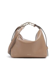 FURLA TONIE Bolso pequeño de piel con correa para el hombro caramelo - Bolsos Mujer - 4