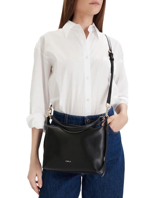 TONIE Bolso pequeño de piel con correa para el hombro caramelo - Bolsos Mujer