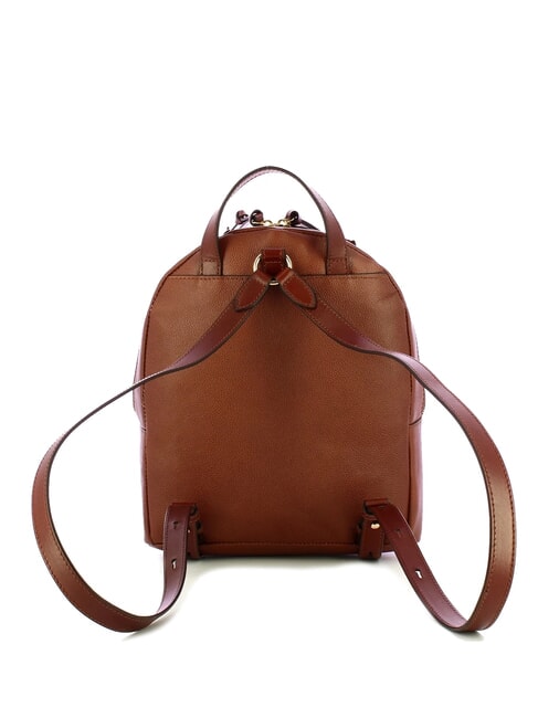 DOMITILLA Mochila mediana de cuero BROWN - Bolsos Mujer