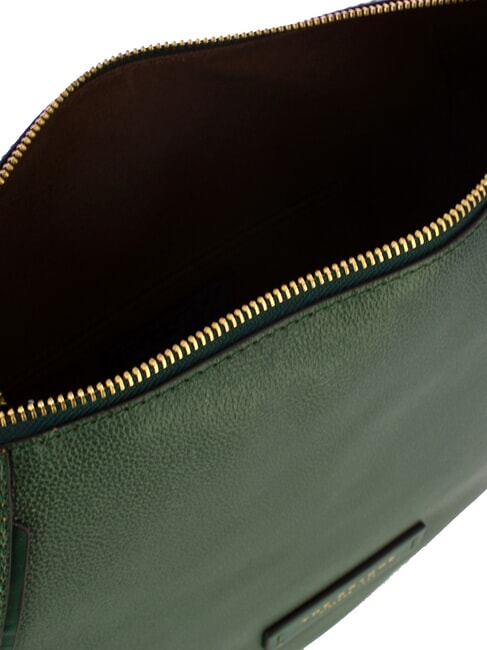 DOMITILLA Bolso de hombro tipo hobo de piel malaquita de color dorado - Bolsos Mujer