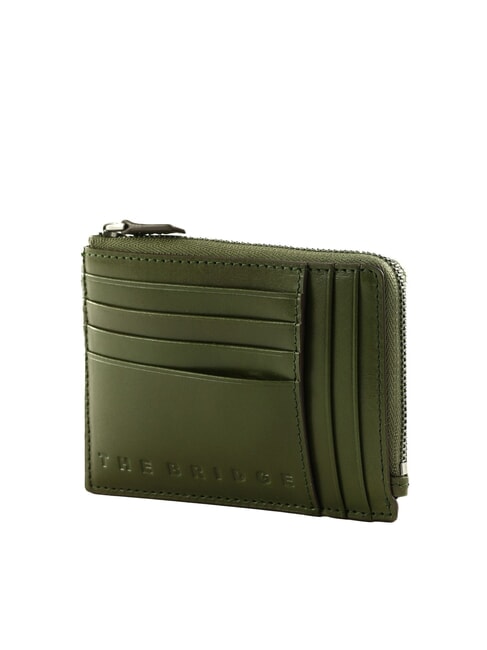 GIACOMO Tarjetero de piel con monedero tomillo/rutenio oscuro - Carteras Hombre