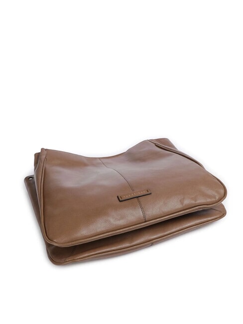 ELISABETTA Bolso de piel con bandolera ostra abb. oro - Bolsos Mujer