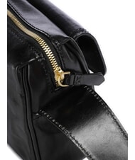 THE BRIDGE FLORA Bolso bandolera de piel con bolsillo Oro negro - Bolsos Mujer - 3