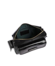 THE BRIDGE FLORA Bolso bandolera de piel con bolsillo Oro negro - Bolsos Mujer - 4