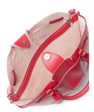 COCCINELLE FLORES Bolso tote mediano de piel martillada sangr&iacute;a - Bolsos Mujer - 5