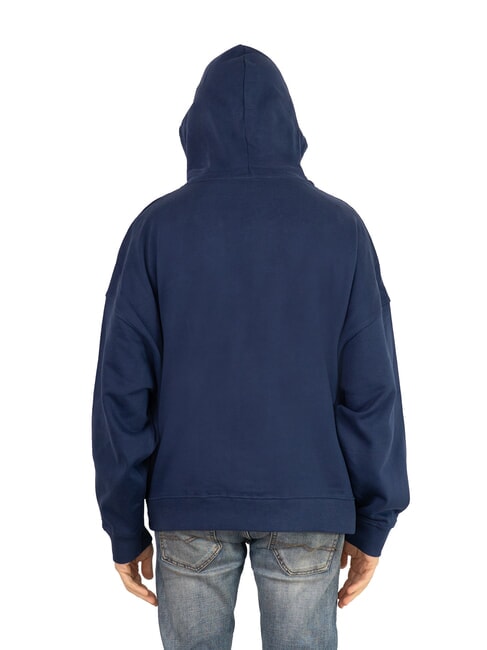 KAHIN Sudadera con capucha de corte relajado azul medieval - Sudaderas