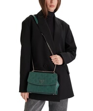 GUESS CRESIDIA II Bolso de hombro con solapa logotipo de salvia clara - Bolsos Mujer - 5