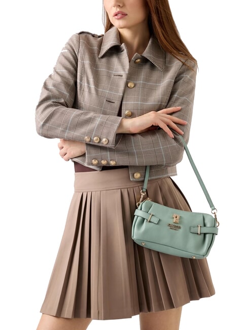 YESBA Bolso bandolera peque&ntilde;o con charm marr&oacute;n oscuro - Bolsos Mujer