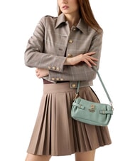 GUESS YESBA Bolso bandolera peque&ntilde;o con charm marr&oacute;n oscuro - Bolsos Mujer - 6