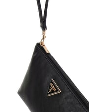 GUESS LAUREL 2 Bolso de mano Saffiano con pu&ntilde;o NEGRO - Bolsos Mujer - 3