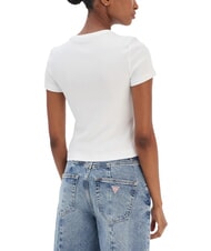 GUESS STUDS SCRIPT Camiseta de manga corta de corte entallado purwhite - camiseta - 2