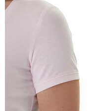 GUESS MINI TRIANGLE camiseta con cuello en V rosa delicado - camiseta - 4