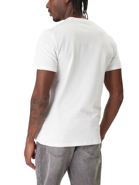 LOGO BOX Camiseta de manga corta de corte entallado purwhite - camiseta