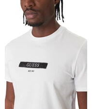 GUESS LOGO BOX Camiseta de manga corta de corte entallado purwhite - camiseta - 3