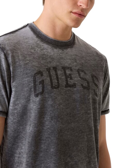 MARINE LOGO Camiseta de manga corta con efecto desteñido jetbla - camiseta