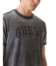 GUESS MARINE LOGO Camiseta de manga corta con efecto desteñido jetbla - camiseta - 3
