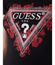 GUESS FLOWERS TRIANGLE Camiseta el&aacute;stica de manga corta jetbla - camiseta - 4