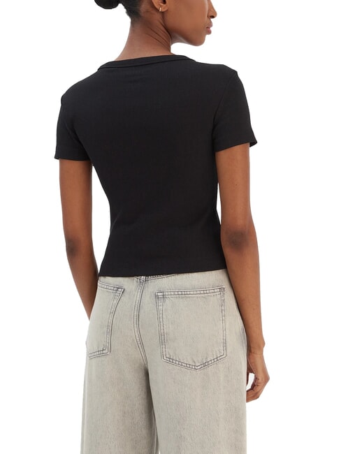 STUDS SCRIPT Camiseta de manga corta de corte entallado jetbla - camiseta