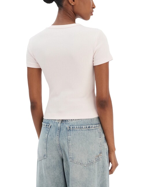 STUDS SCRIPT Camiseta de manga corta de corte entallado rosa delicado - camiseta