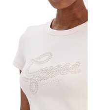 GUESS STUDS SCRIPT Camiseta de manga corta de corte entallado rosa delicado - camiseta - 3