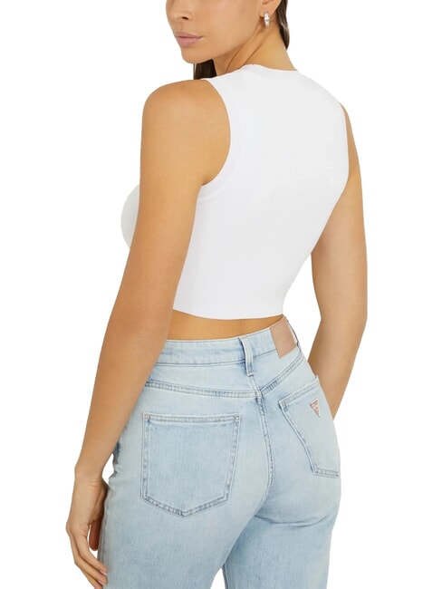 ALEXIA Rat&oacute;n corto de punto con logotipo de pedrer&iacute;a purwhite - camiseta