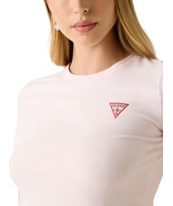 GUESS MINI TRIANGLE Camiseta slim fit rosa delicado - camiseta - 3