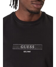 GUESS LOGO BOX Camiseta de manga corta de corte entallado jetbla - camiseta - 3