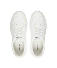 GUESS PLAZA Zapatillas de cuero blanco - Zapatos Hombre - 4