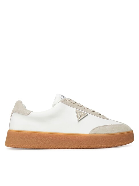 WIMAN Zapatillas de cuero blanco beige - Zapatos Hombre