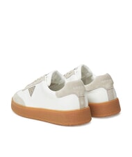 GUESS WIMAN Zapatillas de cuero blanco beige - Zapatos Hombre - 5