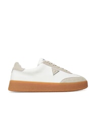 GUESS WIMAN Zapatillas de cuero blanco beige - Zapatos Hombre - 2