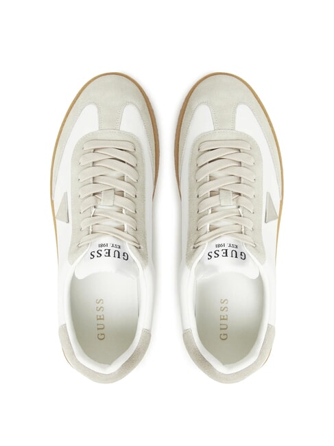WIMAN Zapatillas de cuero blanco beige - Zapatos Hombre