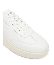 GUESS PLAZA Zapatillas de cuero blanco - Zapatos Hombre - 3