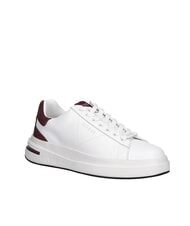 GUESS ELBA 4.5 blanco burdeos - Zapatos Hombre - 3