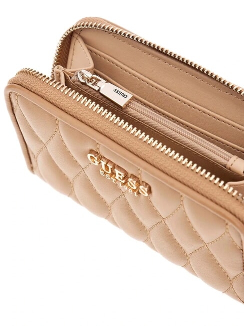 VALLA Cartera mediana con cremallera BEIGE - Carteras Mujer