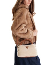 GUESS SHAIDA Bolso de mano, con bandolera natural / co&ntilde;ac - Bolsos Mujer - 4