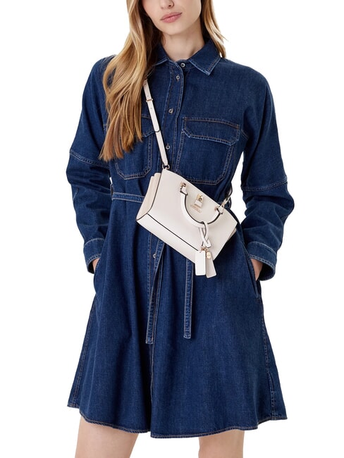 QUEENSLAND Mini bolso con bandolera blanco roto/gris topo - Bolsos Mujer