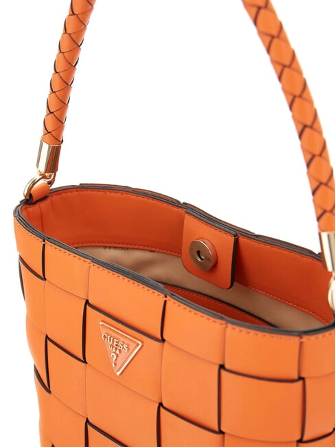 MAYLEE Mini bolso de hombro tipo cubo naranja - Bolsos Mujer