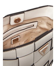 GUESS MAYLEE Mini bolso de hombro tipo cubo OFFWHITE - Bolsos Mujer - 3