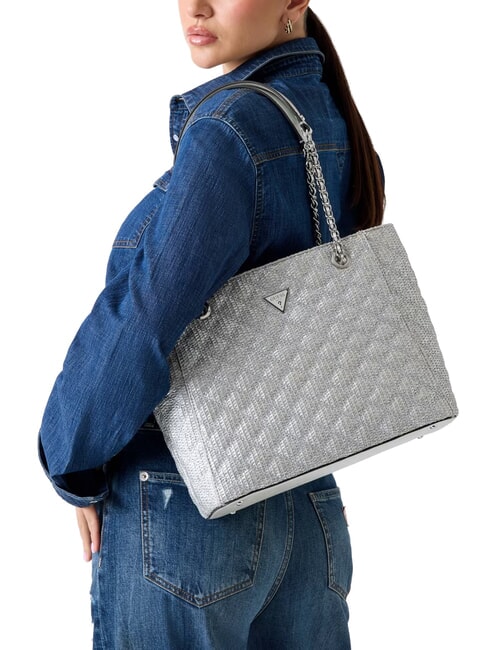 GIULLY Bolsa de la compra SILVER - Bolsos Mujer