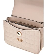 GUESS NADIRA Mini bolso de hombro gris topo claro - Bolsos Mujer - 3