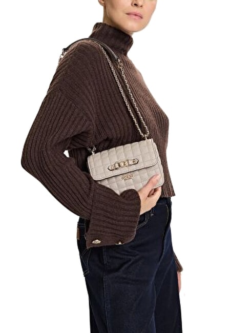 NADIRA Mini bolso de hombro gris topo claro - Bolsos Mujer