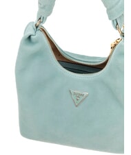 GUESS ISOTTA Bolso de piel de ante con cadena eucalipto - Bolsos Mujer - 4