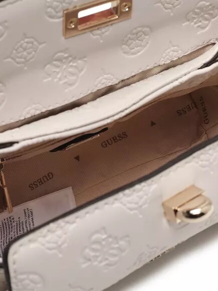 PHOEBE  Mini bolso de hombro logotipo blanquecino - Bolsos Mujer