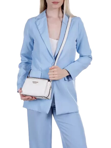 PHOEBE  Mini bolso de hombro logotipo blanquecino - Bolsos Mujer