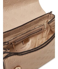 GUESS PHOEBE Bolso de hombro logotipo simplemente gris topo - Bolsos Mujer - 3