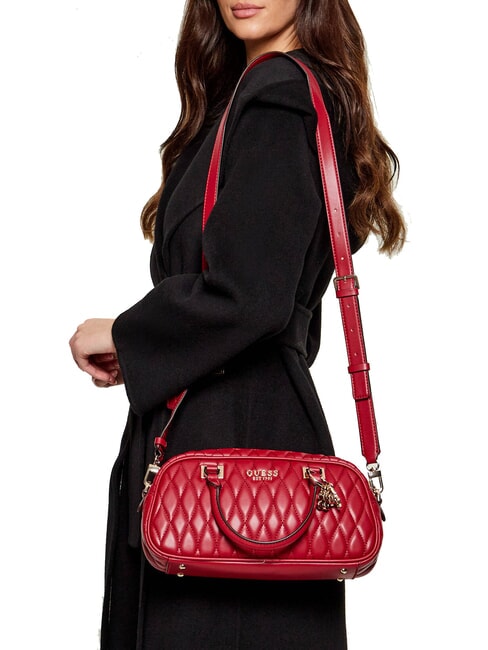 VALLA Bolso de mano con bandolera ROJO - Bolsos Mujer