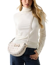 GUESS SILIA Bolso de hombro logotipo de vainilla - Bolsos Mujer - 4