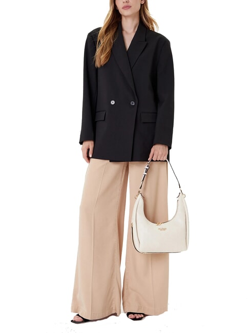 PHOEBE Bolso de hombro logotipo blanquecino - Bolsos Mujer