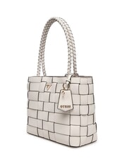 GUESS MAYLEE Bolsa de compras tejida OFFWHITE - Bolsos Mujer - 2